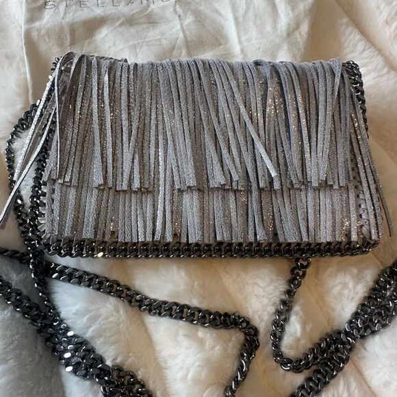 Stella McCartney Silver Fringe Chain shoulder or Crossbody bag - Picture 11 of 11